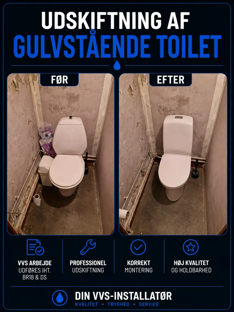 VVS-arbejde udført af Aske VVS